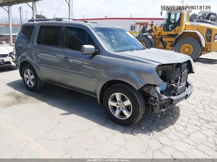 2009 Honda Pilot Ex-L VIN: 5FNYF38579B018139 Lot: 45677271