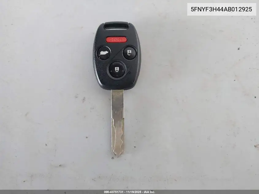 5FNYF3H44AB012925 2010 Honda Pilot Ex