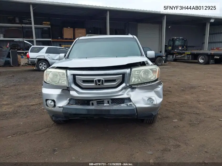 5FNYF3H44AB012925 2010 Honda Pilot Ex