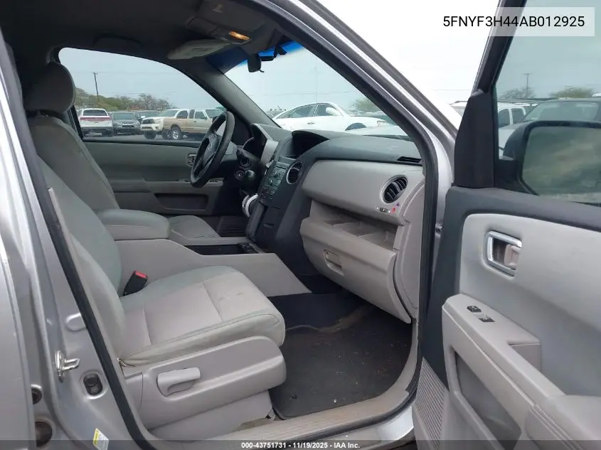5FNYF3H44AB012925 2010 Honda Pilot Ex