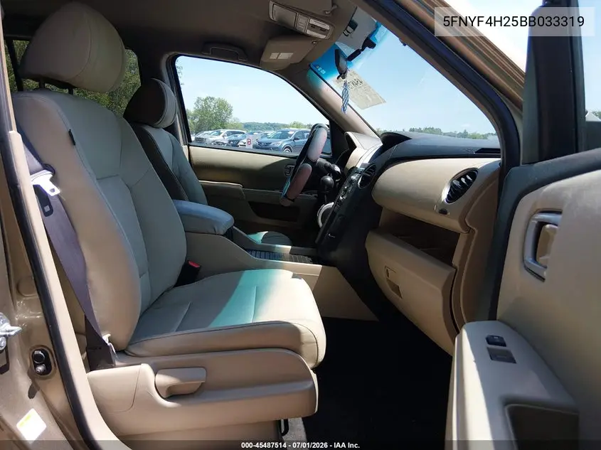 5FNYF4H25BB033319 2011 Honda Pilot Lx