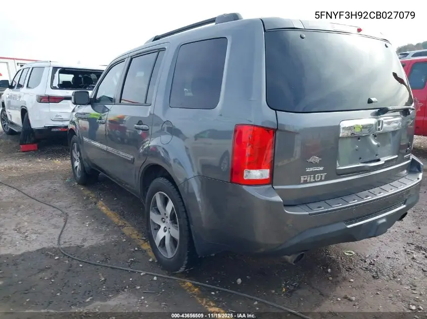 5FNYF3H92CB027079 2012 Honda Pilot Touring