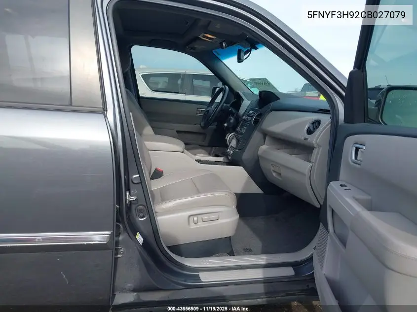 5FNYF3H92CB027079 2012 Honda Pilot Touring