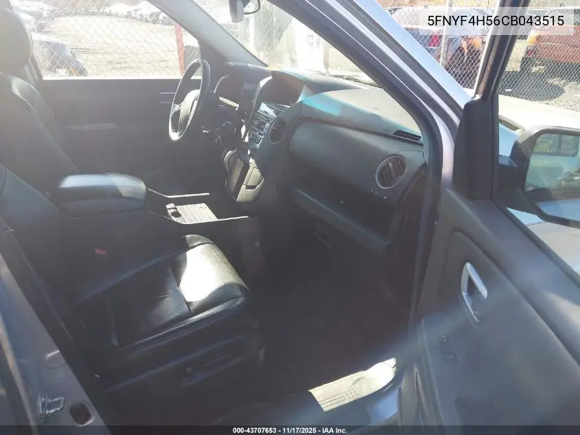 5FNYF4H56CB043515 2012 Honda Pilot Ex-L