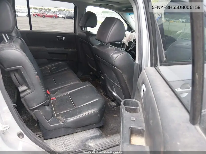 2013 Honda Pilot Ex-L VIN: 5FNYF3H55DB006158 Lot: 45639028