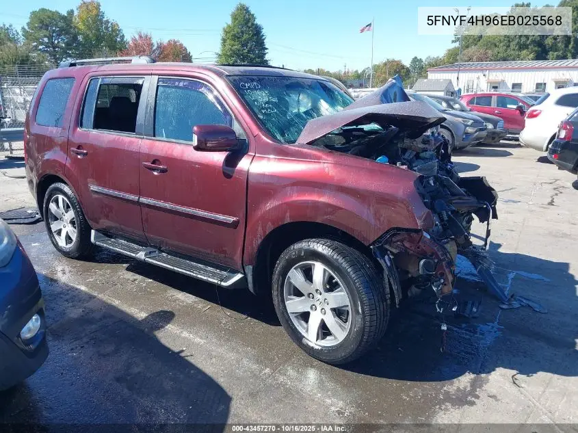 5FNYF4H96EB025568 2014 Honda Pilot Touring