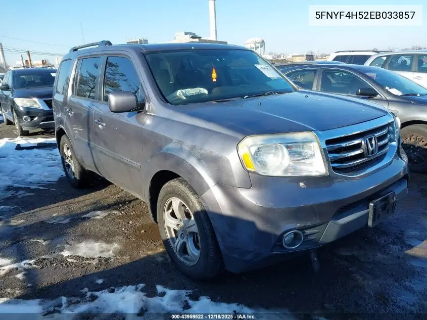 5FNYF4H52EB033857 2014 Honda Pilot Ex-L
