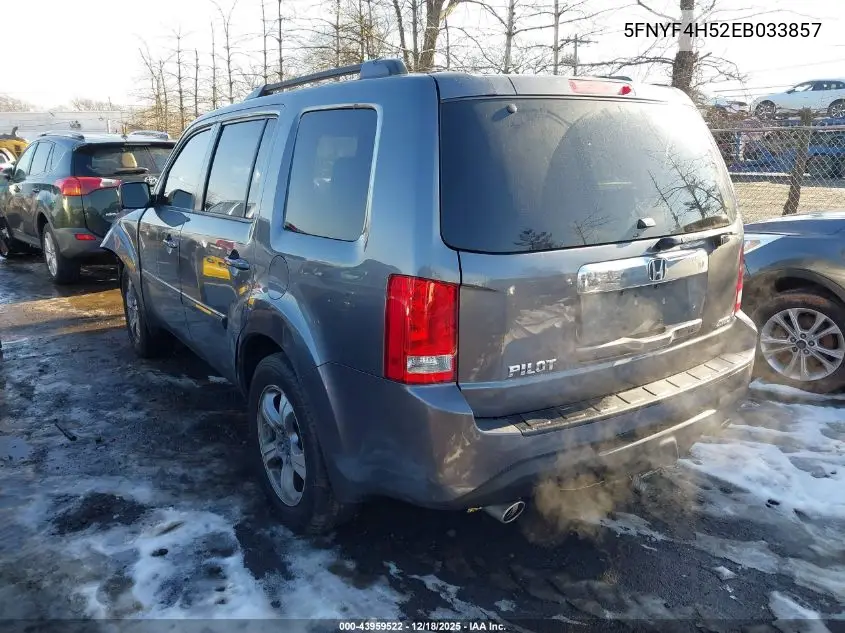 5FNYF4H52EB033857 2014 Honda Pilot Ex-L