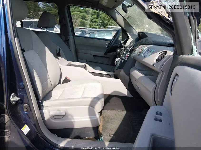 2014 Honda Pilot Lx VIN: 5FNYF4H26EB015013 Lot: 45595013