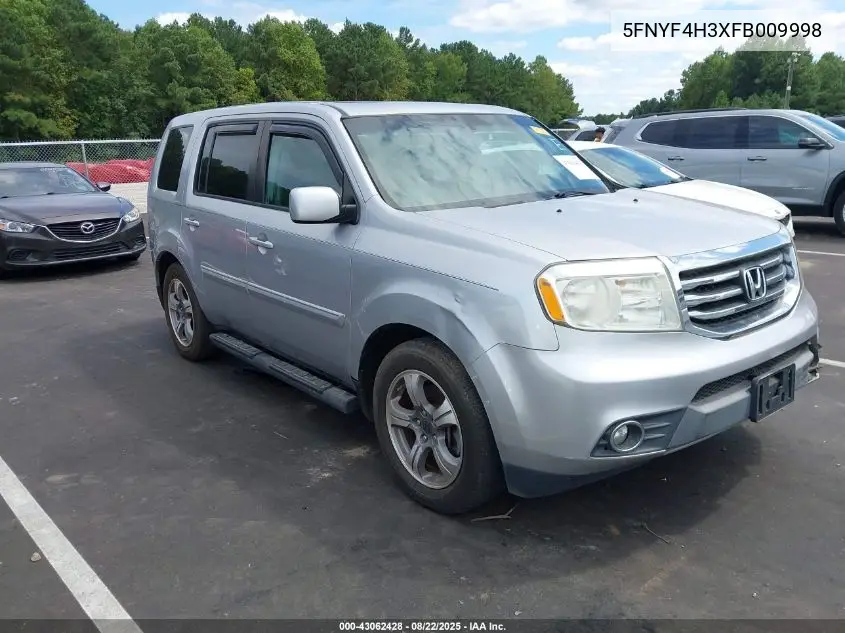 5FNYF4H3XFB009998 2015 Honda Pilot Se