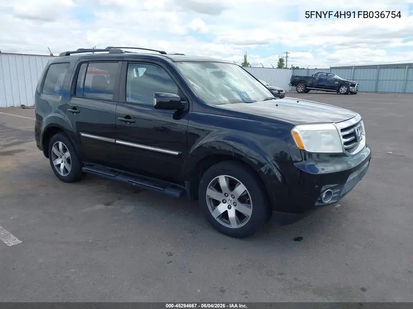 2015 Honda Pilot Touring VIN: 5FNYF4H91FB036754 Lot: 45294667