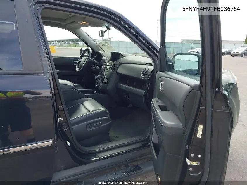 2015 Honda Pilot Touring VIN: 5FNYF4H91FB036754 Lot: 45294667