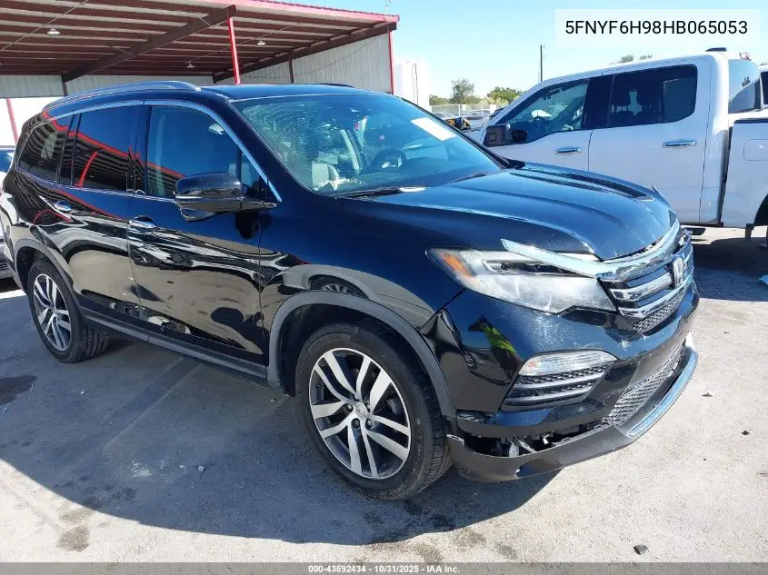 5FNYF6H98HB065053 2017 Honda Pilot Touring
