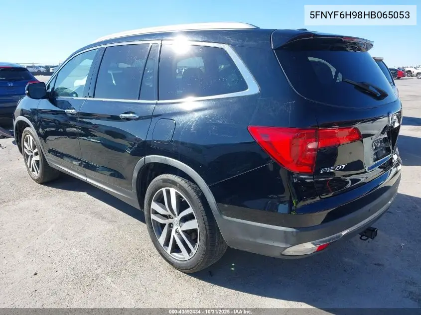 5FNYF6H98HB065053 2017 Honda Pilot Touring