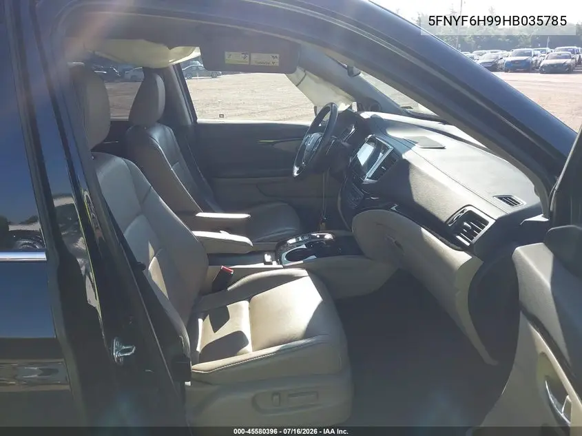 2017 Honda Pilot Touring VIN: 5FNYF6H99HB035785 Lot: 45580396