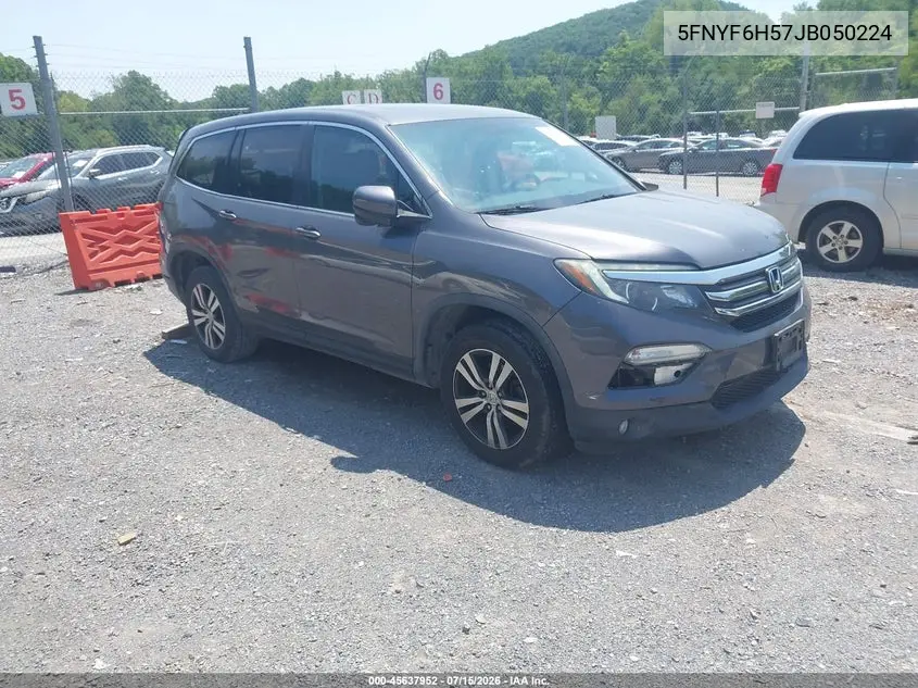 2018 Honda Pilot Ex-L VIN: 5FNYF6H57JB050224 Lot: 45637952