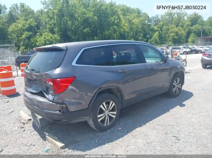 2018 Honda Pilot Ex-L VIN: 5FNYF6H57JB050224 Lot: 45637952