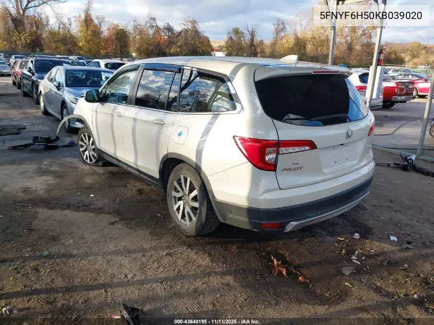 5FNYF6H50KB039020 2019 Honda Pilot Ex-L