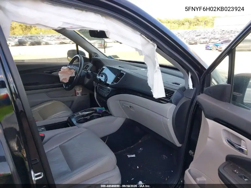 5FNYF6H02KB023924 2019 Honda Pilot Elite