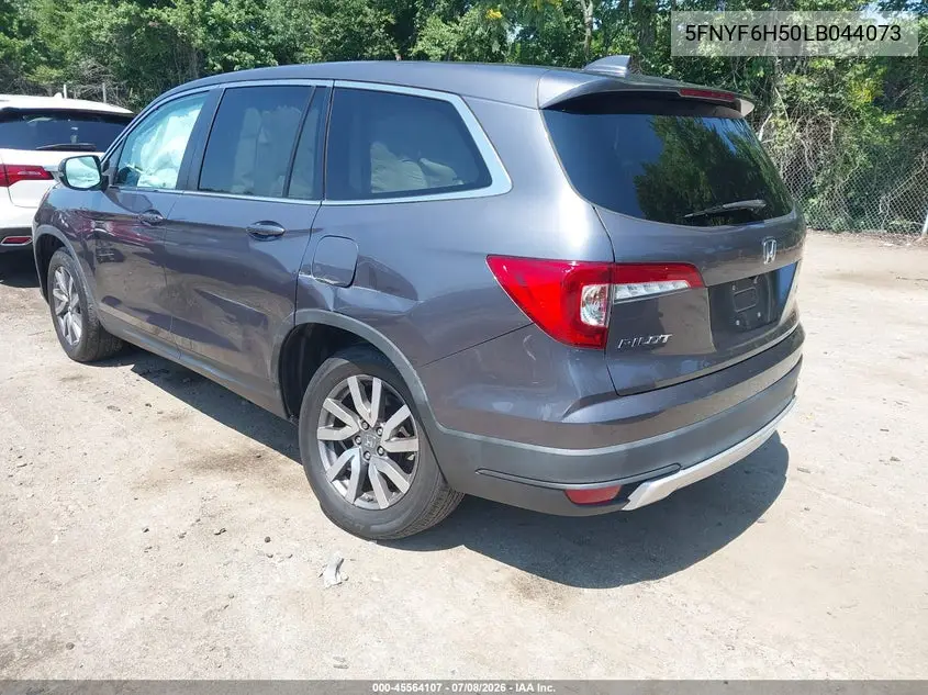 2020 Honda Pilot Awd Ex-L VIN: 5FNYF6H50LB044073 Lot: 45564107