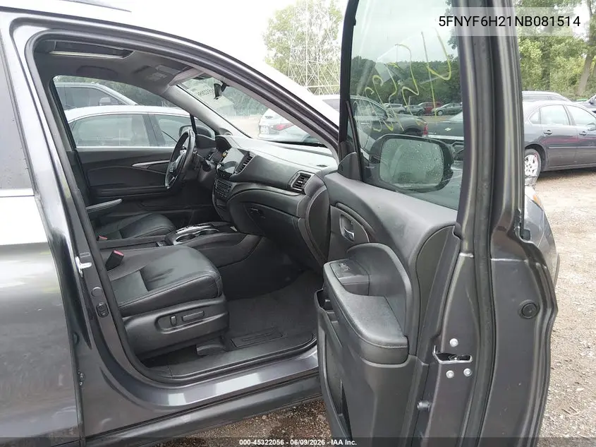 2022 Honda Pilot Awd Special Edition VIN: 5FNYF6H21NB081514 Lot: 45322056