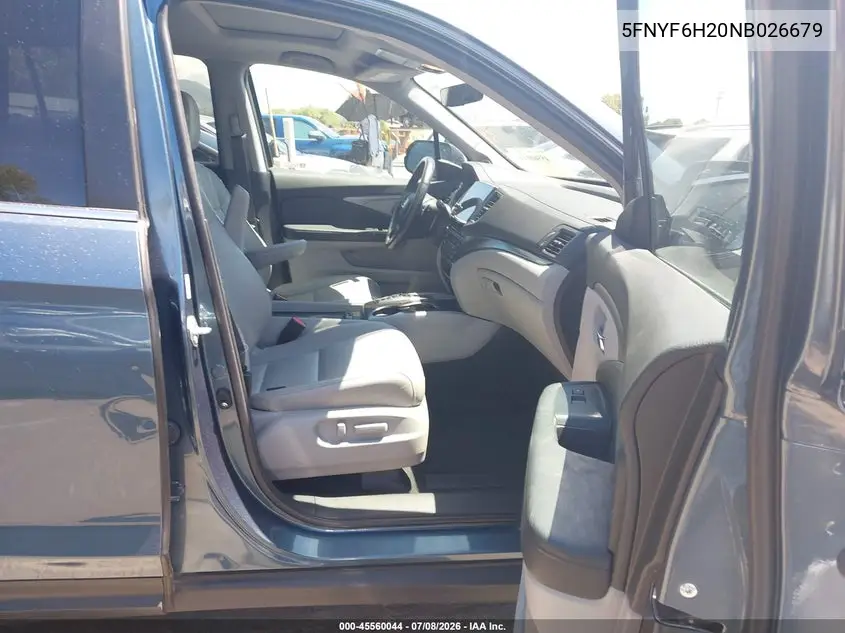 2022 Honda Pilot Awd Special Edition VIN: 5FNYF6H20NB026679 Lot: 45560044