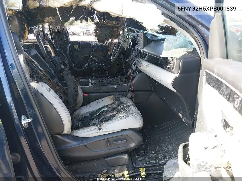 5FNYG2H5XPB001839 2023 Honda Pilot 2Wd Ex-L 7 Passenger