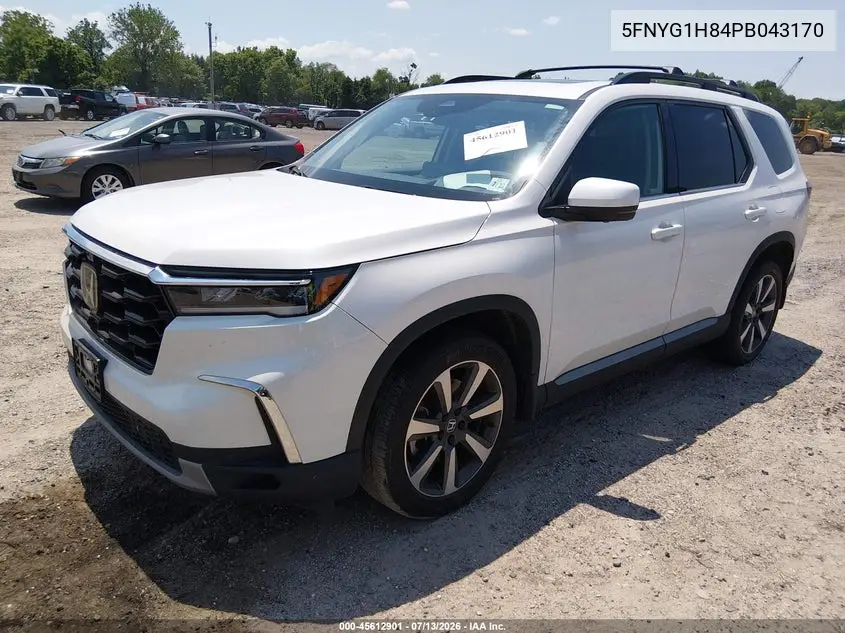 2023 Honda Pilot Awd Elite VIN: 5FNYG1H84PB043170 Lot: 45612901