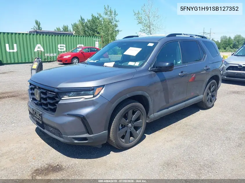 2025 Honda Pilot Black Edition VIN: 5FNYG1H91SB127352 Lot: 45642419