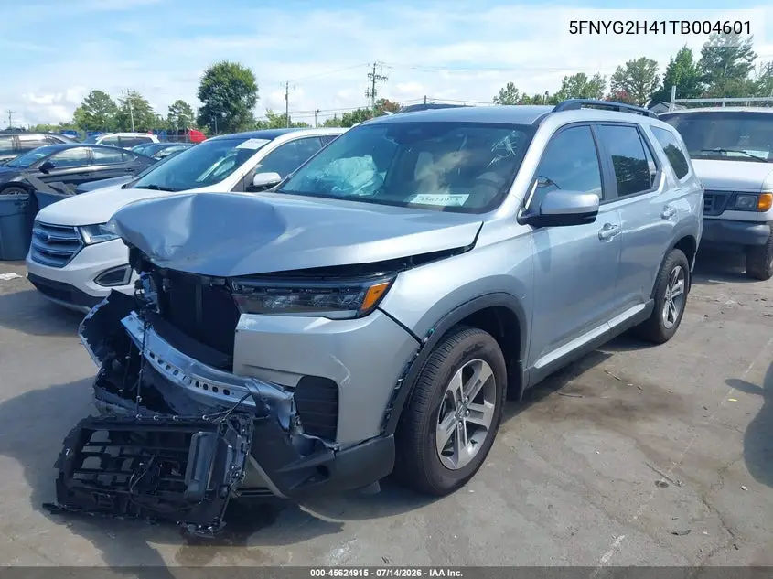 2026 Honda Pilot Ex-L VIN: 5FNYG2H41TB004601 Lot: 45624915