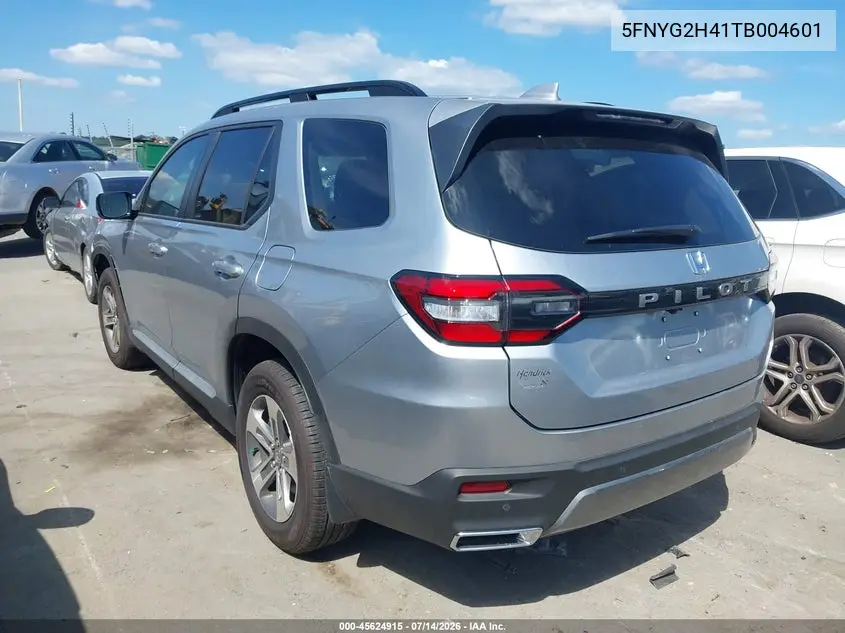 2026 Honda Pilot Ex-L VIN: 5FNYG2H41TB004601 Lot: 45624915