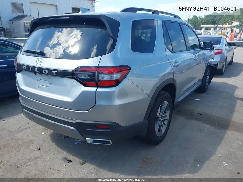 2026 Honda Pilot Ex-L VIN: 5FNYG2H41TB004601 Lot: 45624915