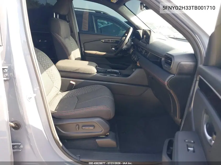 2026 Honda Pilot Sport VIN: 5FNYG2H33TB001710 Lot: 45628877
