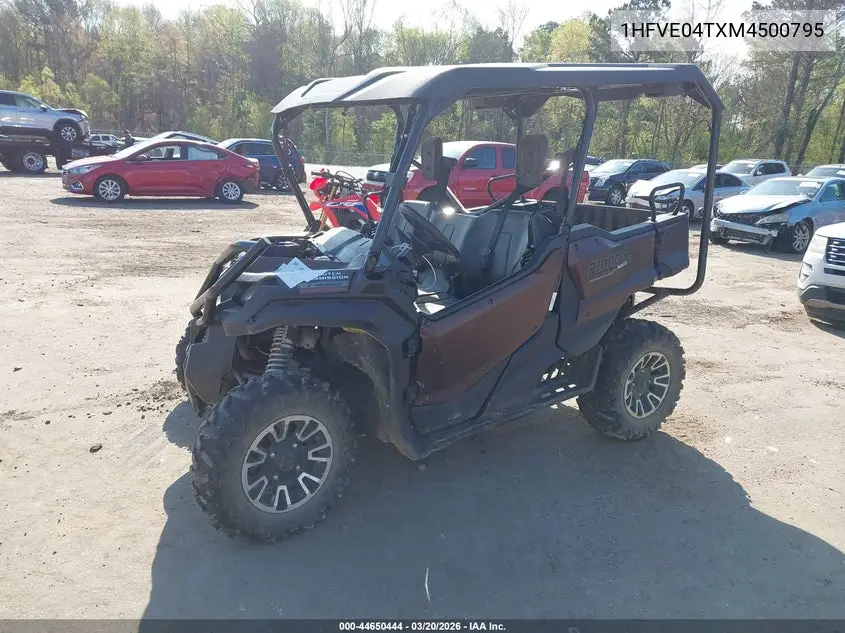 2021 Honda Sxs1000 M5 VIN: 1HFVE04TXM4500795 Lot: 44650444
