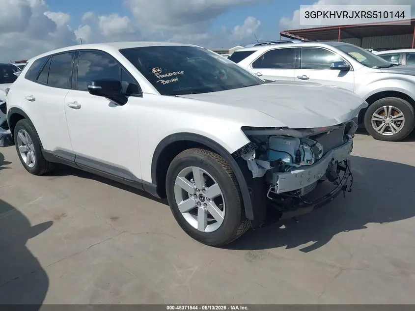 2024 Honda Prologue Ex VIN: 3GPKHVRJXRS510144 Lot: 45371544