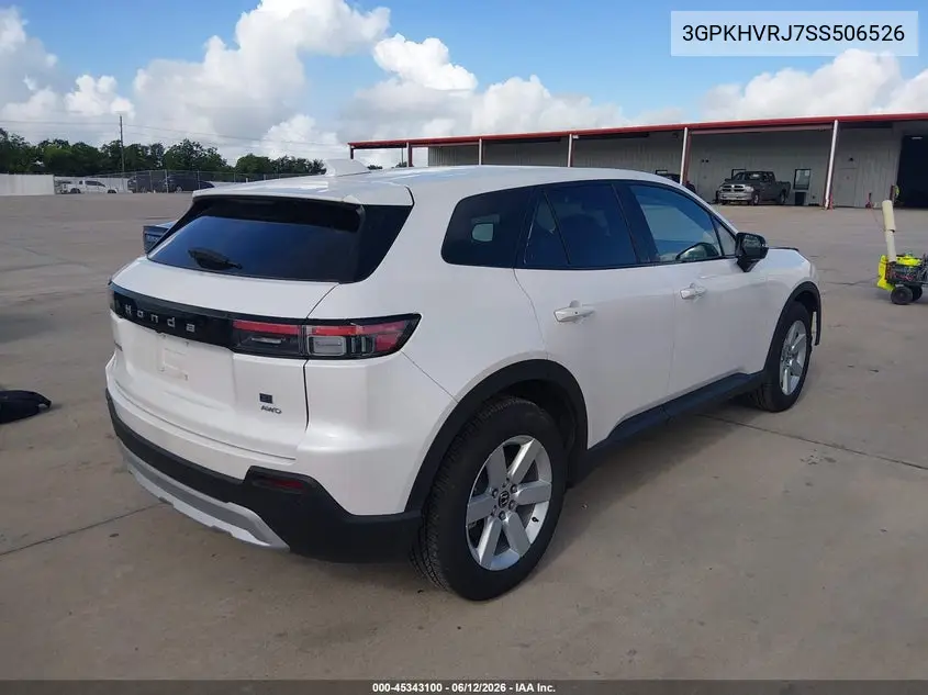 2025 Honda Prologue Ex VIN: 3GPKHVRJ7SS506526 Lot: 45343100