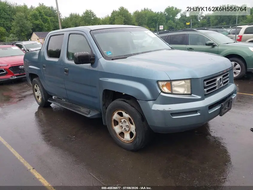2006 Honda Ridgeline Rt VIN: 2HJYK162X6H556764 Lot: 45536877