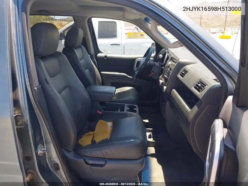 2008 Honda Ridgeline Rtl VIN: 2HJYK16598H513000 Lot: 45366938