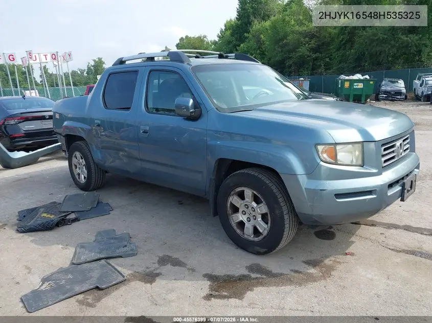 2008 Honda Ridgeline Rtl VIN: 2HJYK16548H535325 Lot: 45576399