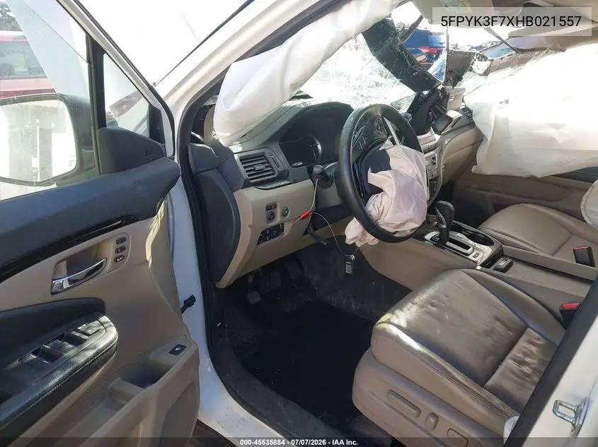 2017 Honda Ridgeline Rtl-E VIN: 5FPYK3F7XHB021557 Lot: 45535884
