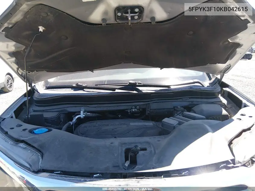 2019 Honda Ridgeline Sport VIN: 5FPYK3F10KB042615 Lot: 45460793