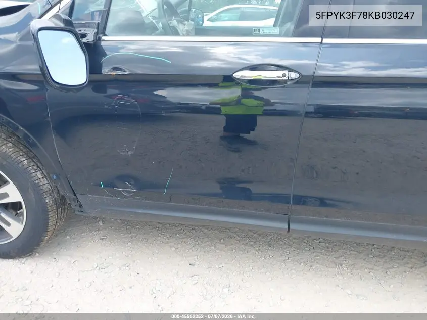 2019 Honda Ridgeline Rtl-E VIN: 5FPYK3F78KB030247 Lot: 45552352