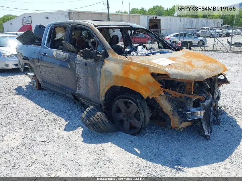 5FPYK3F54MB019165 2021 Honda Ridgeline Awd Rtl