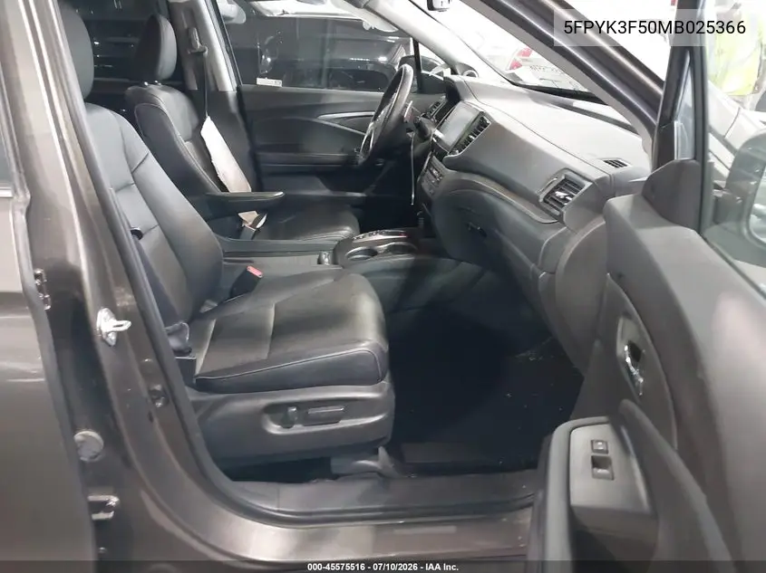 2021 Honda Ridgeline Awd Rtl VIN: 5FPYK3F50MB025366 Lot: 45575516