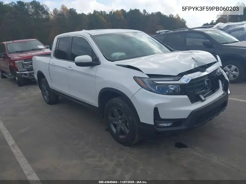 5FPYK3F59PB060203 2023 Honda Ridgeline Rtl