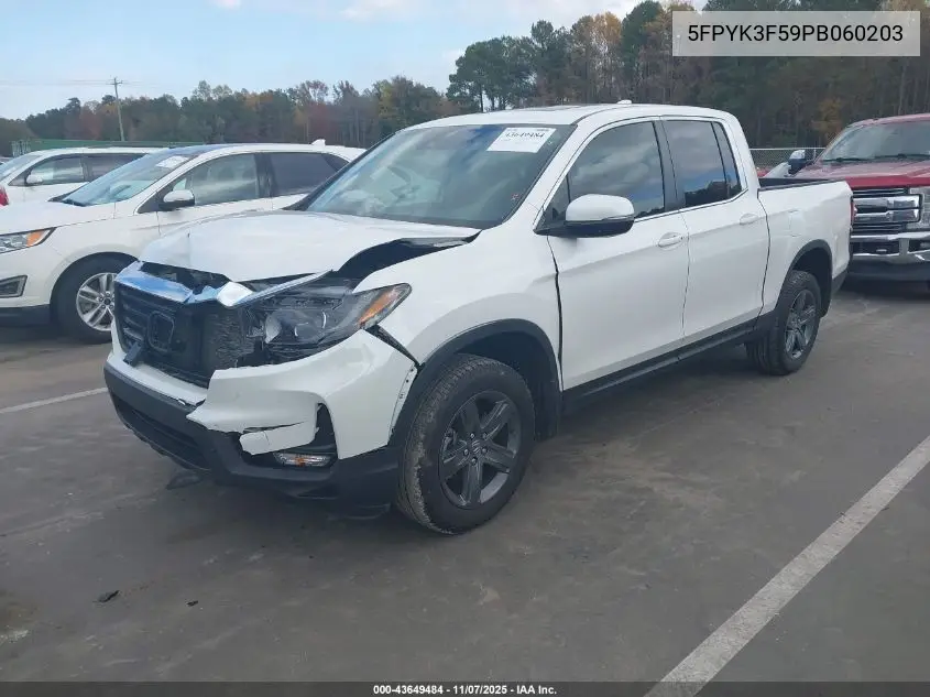 5FPYK3F59PB060203 2023 Honda Ridgeline Rtl