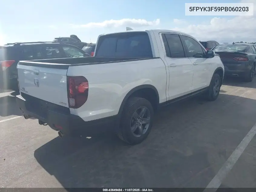 5FPYK3F59PB060203 2023 Honda Ridgeline Rtl