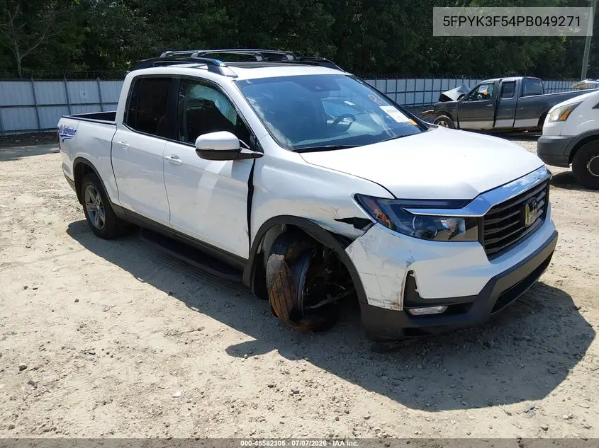2023 Honda Ridgeline Rtl VIN: 5FPYK3F54PB049271 Lot: 45562305