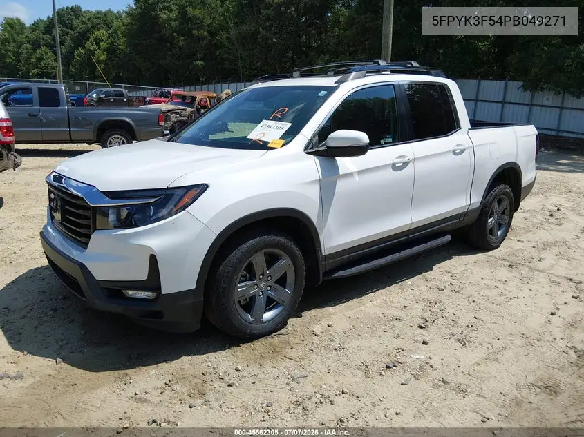 2023 Honda Ridgeline Rtl VIN: 5FPYK3F54PB049271 Lot: 45562305