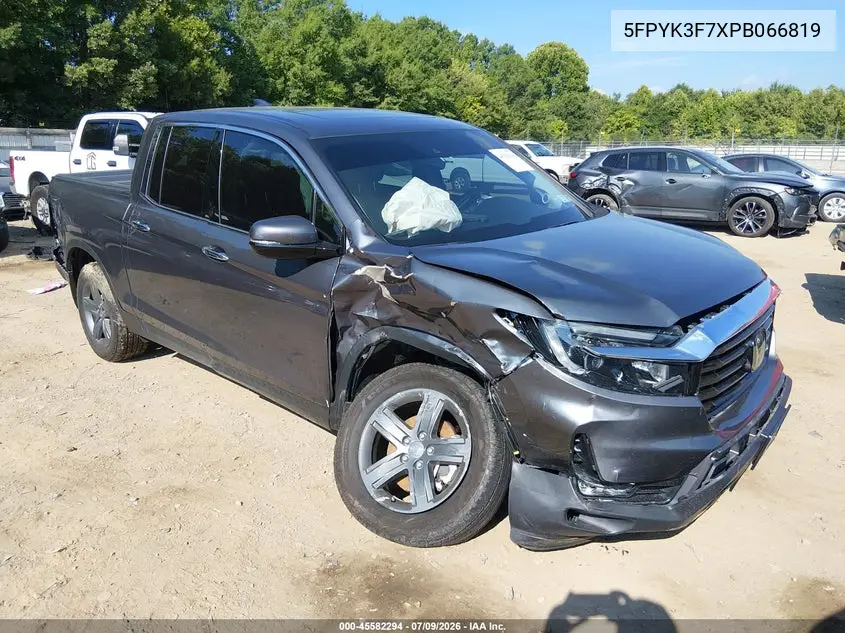 2023 Honda Ridgeline Rtl-E VIN: 5FPYK3F7XPB066819 Lot: 45582294
